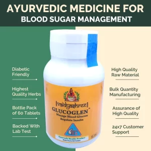Ayurvedic Medicine Sugar India | Buy VaidyaShree Glucoglen Table